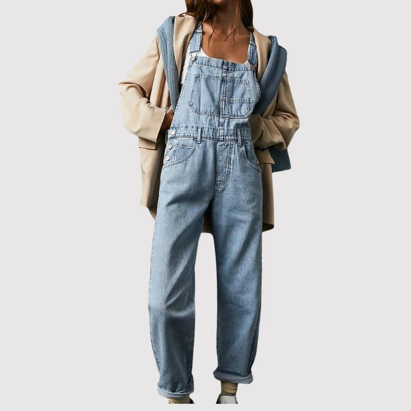 Casual Jumpsuit with Adjustable Straps