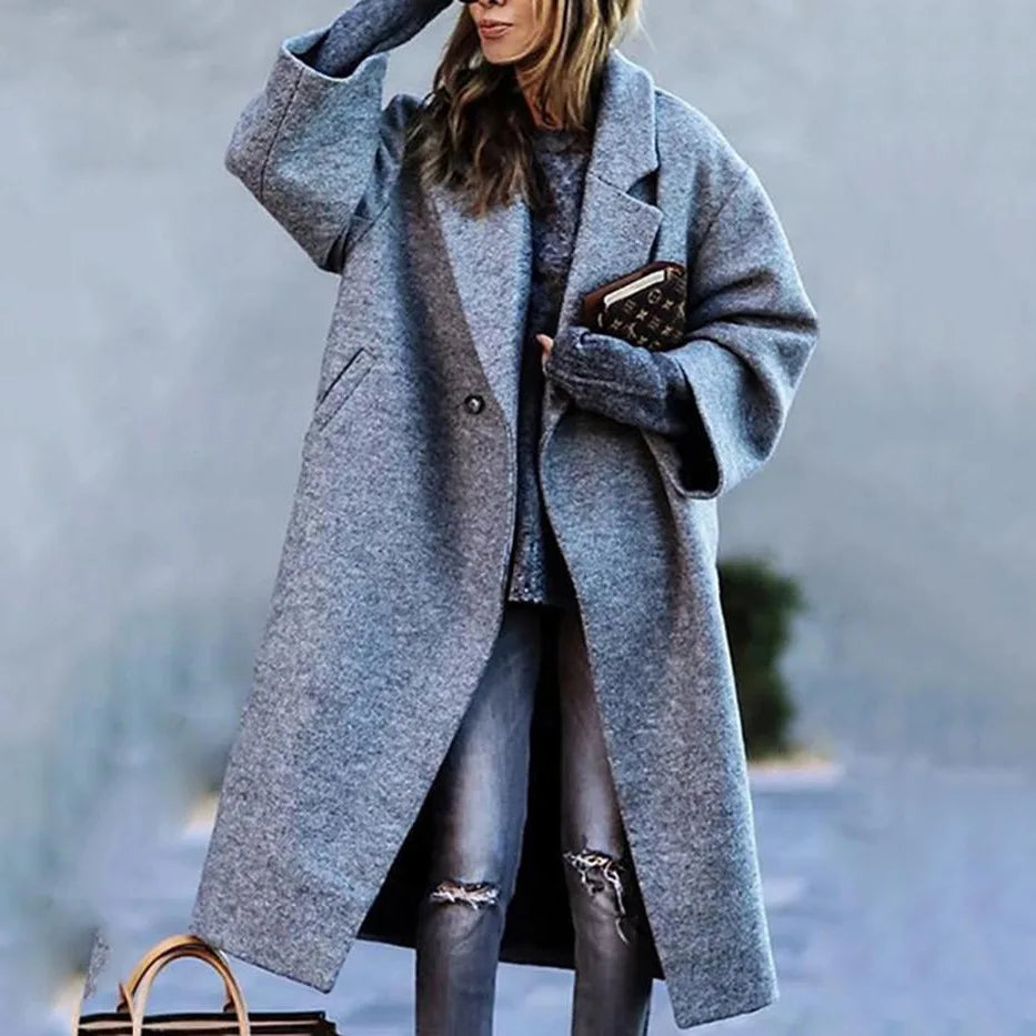 Chic Oversized Coat - Elegant, Comfortable Coat for All Occasions
