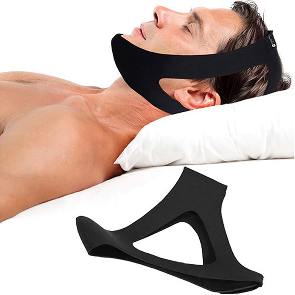 Chin Strap to Prevent Snoring Made of Breathable Neoprene – Reduces Snoring and Ensures Comfortable Sleep at Night