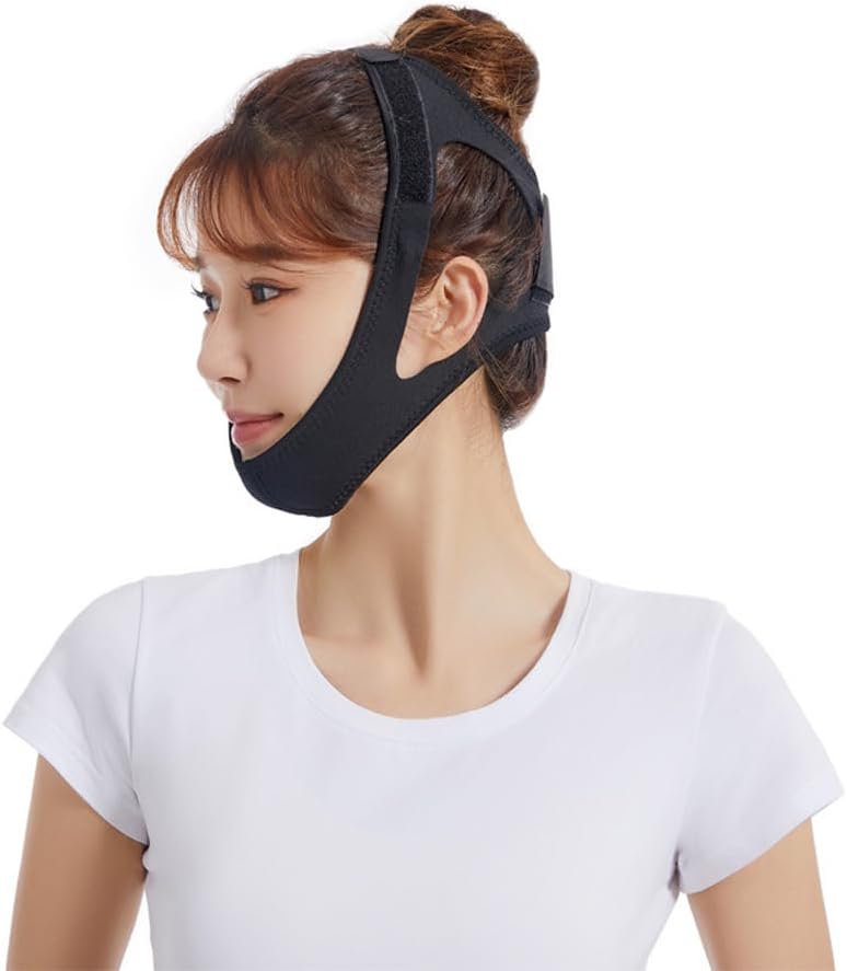 Chin Strap to Prevent Snoring Made of Breathable Neoprene – Reduces Snoring and Ensures Comfortable Sleep at Night