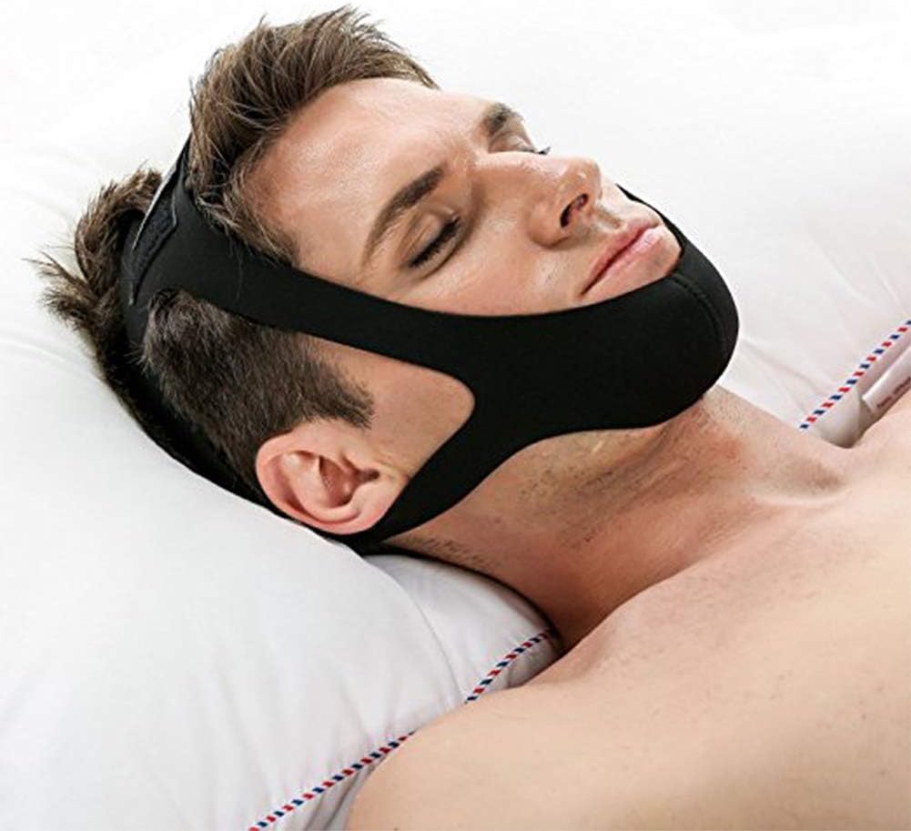 Chin Strap to Prevent Snoring Made of Breathable Neoprene – Reduces Snoring and Ensures Comfortable Sleep at Night