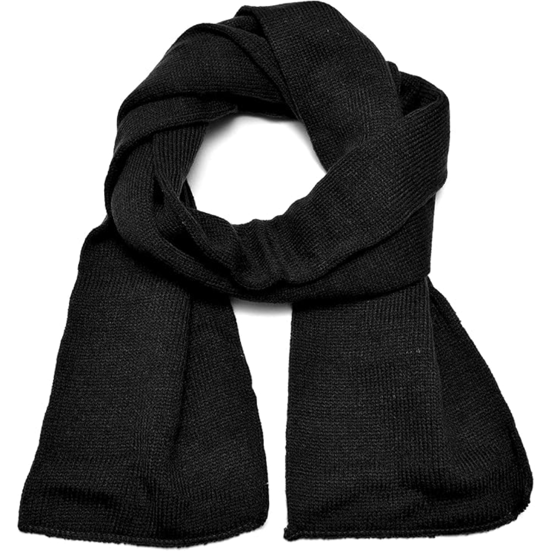 Classic Double Layer Knit Winter Scarf for Men - Xander