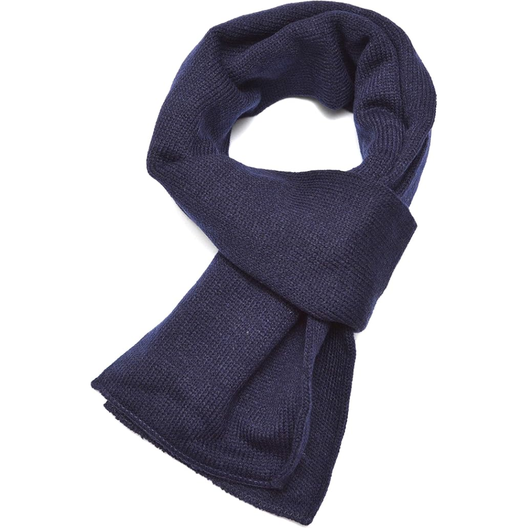 Classic Double Layer Knit Winter Scarf for Men - Xander