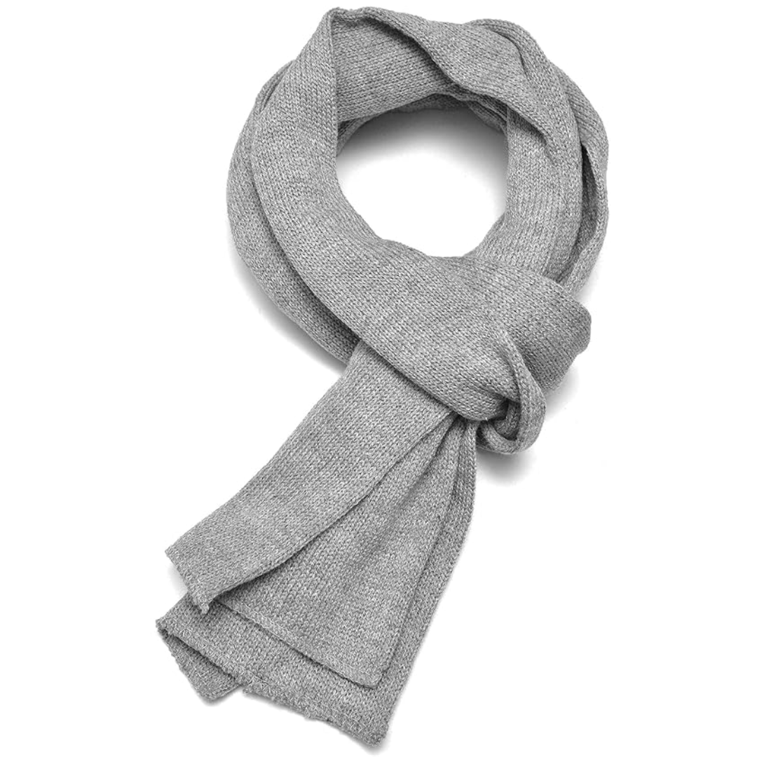 Classic Double Layer Knit Winter Scarf for Men - Xander