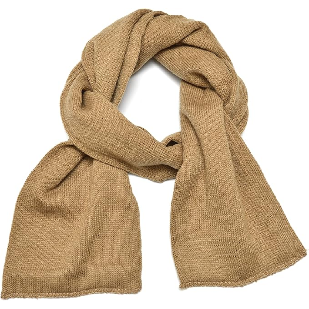 Classic Double Layer Knit Winter Scarf for Men - Xander