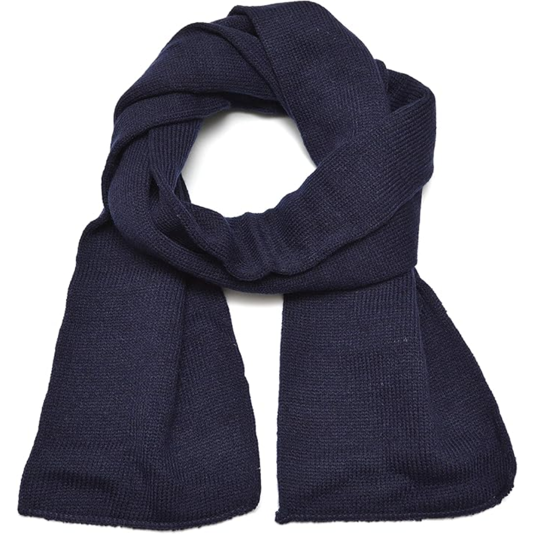 Classic Double Layer Knit Winter Scarf for Men - Xander
