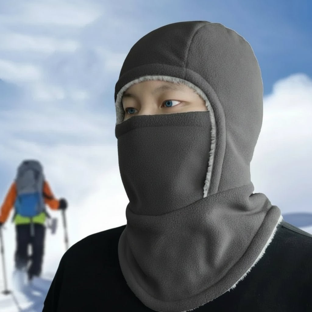 COLD HOOD – Thermal Fleece Balaclava for Cycling & Outdoor Sports in Icy Weather