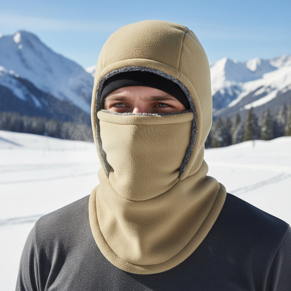 COLD HOOD – Thermal Fleece Balaclava for Cycling & Outdoor Sports in Icy Weather