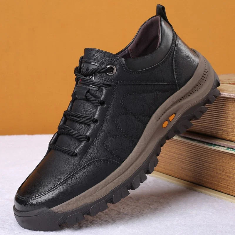 Comfortable and Waterproof Orthopedic Leather Shoes for Men