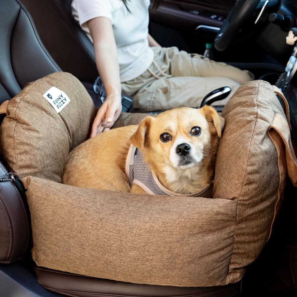 COMFYRIDE DOG SEAT – Dog seat bed with safety belt & non-slip bottom