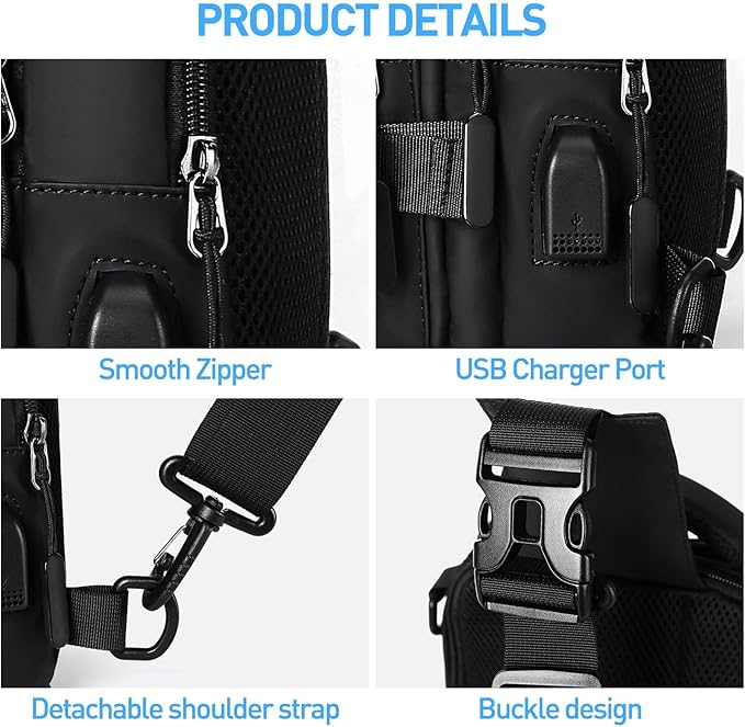 Compact Crossbody Sling Backpack - UrbanLite