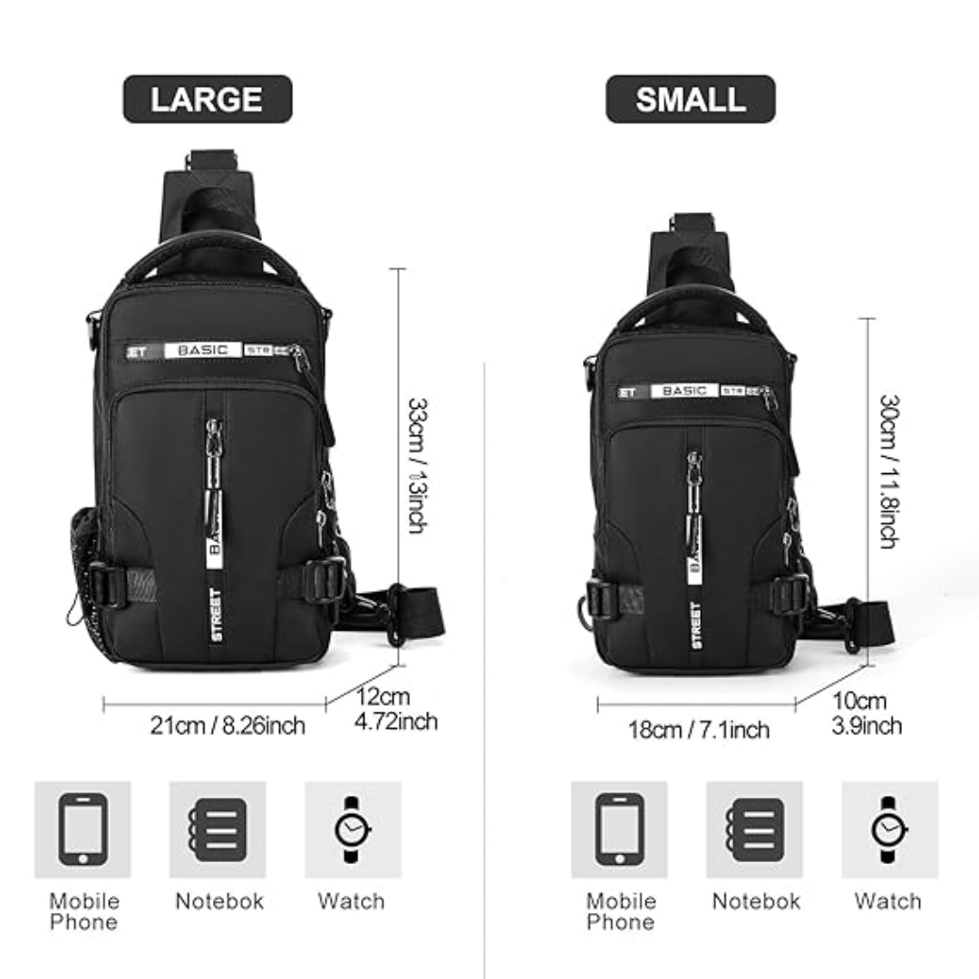 Compact Crossbody Sling Backpack - UrbanLite