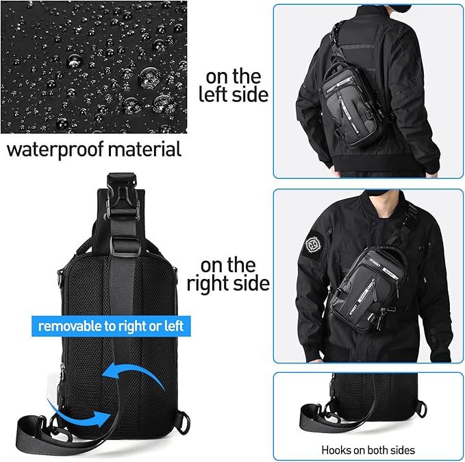 Compact Crossbody Sling Backpack - UrbanLite