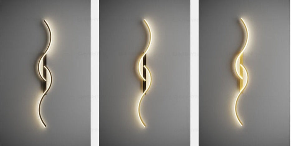 Contemporary LED Wall Sconce – Artistic Combination of Forms