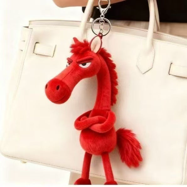 Cool Horse Plush Charm™ – Stylish Plush Keychain