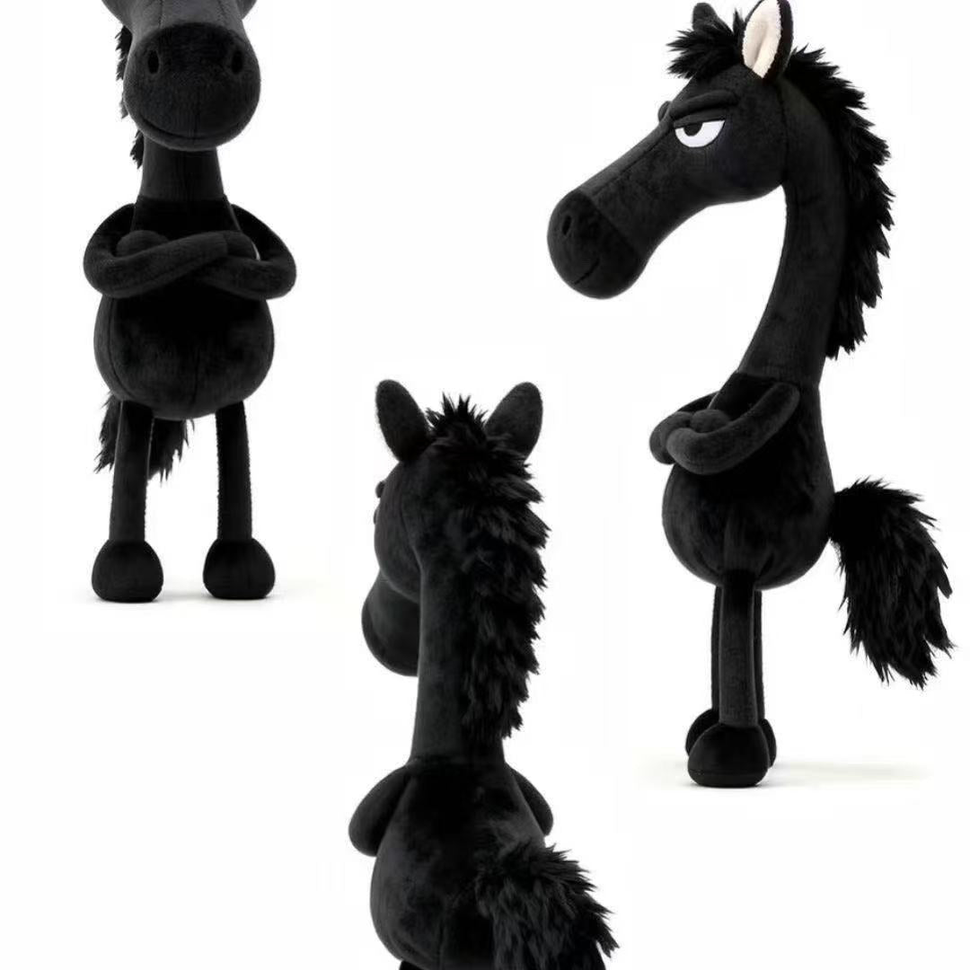 Cool Horse Plush Charm™ – Stylish Plush Keychain