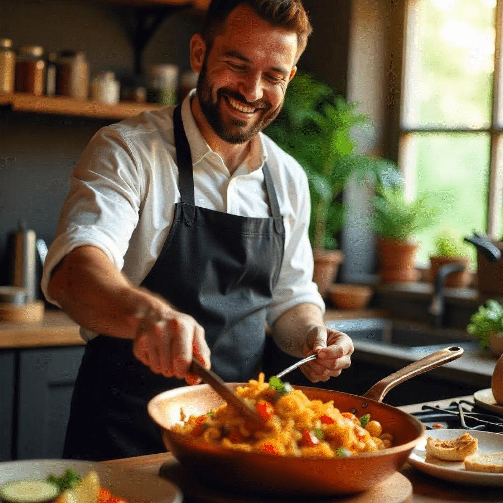 COPPER PAN - Professional copper pan with non-stick coating & perfect heat distribution