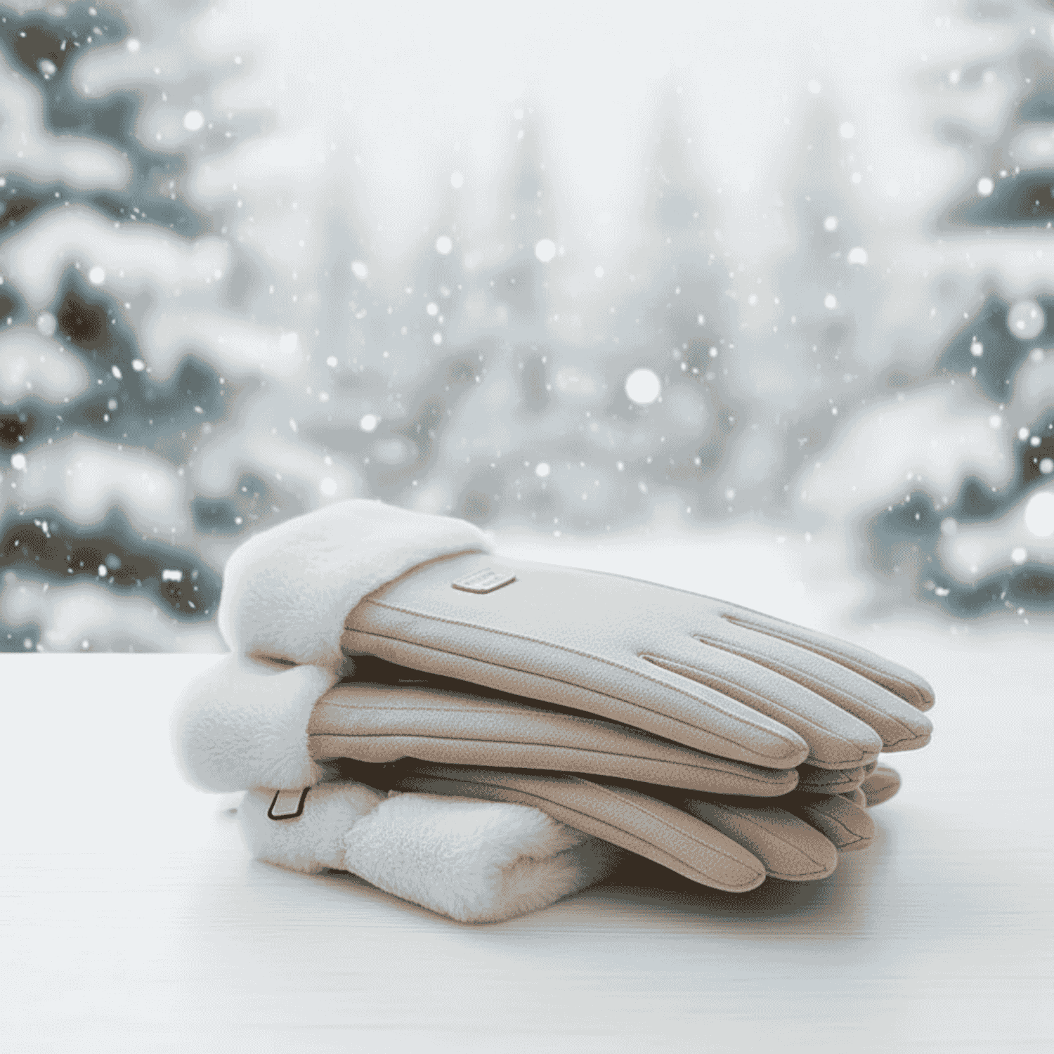 COZELLE – Thick Suede Touchscreen Gloves for Cold Days