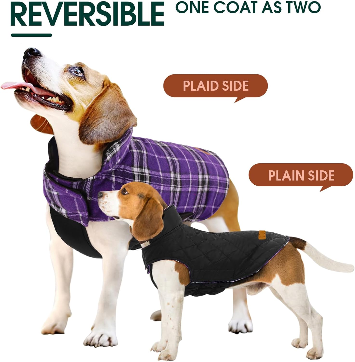 Cozy Waterproof Dog Jacket – Winter Coat in British Style