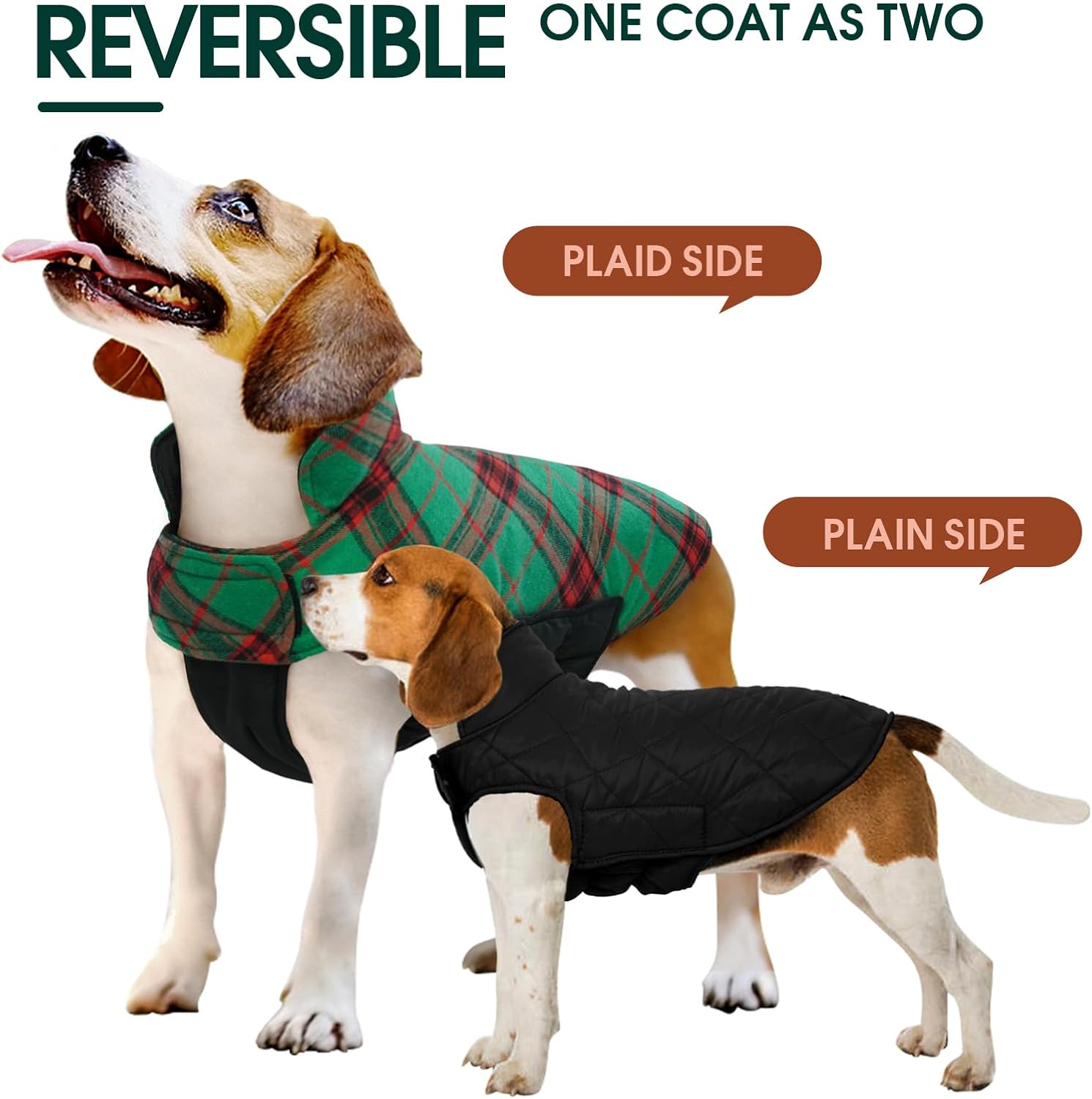 Cozy Waterproof Dog Jacket – Winter Coat in British Style