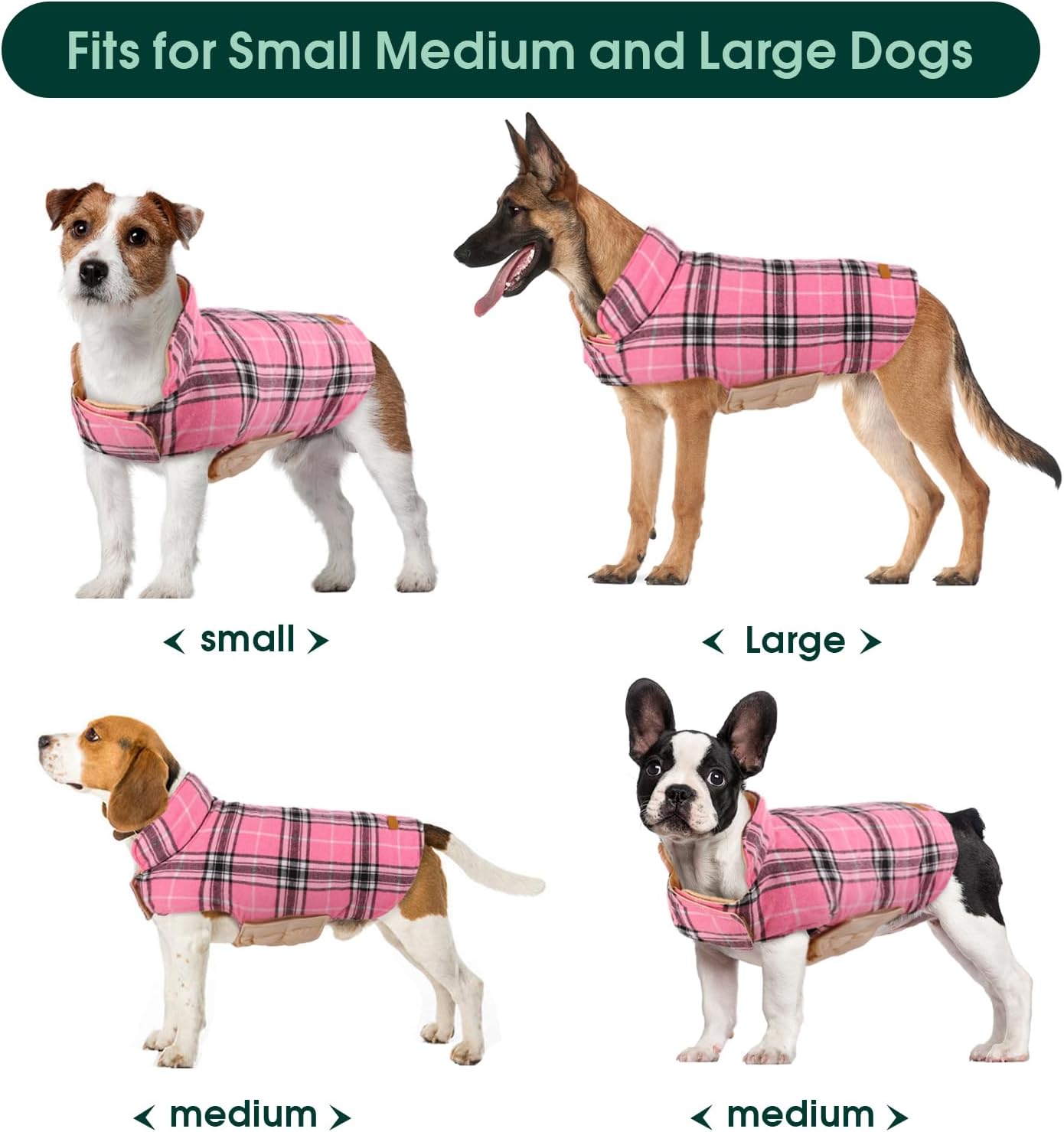 Cozy Waterproof Dog Jacket – Winter Coat in British Style