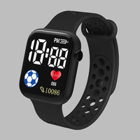 Montre sportive numérique pour enfants – Bracelet en silicone étanche avec cadran rétroéclairé et fonction chronomètre
