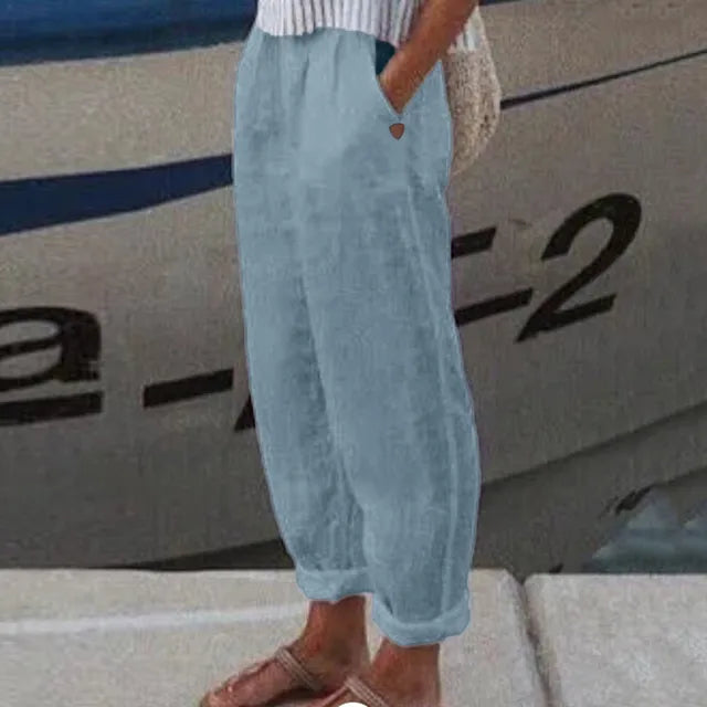 Dini Trousers with Soft Line and Side Pockets