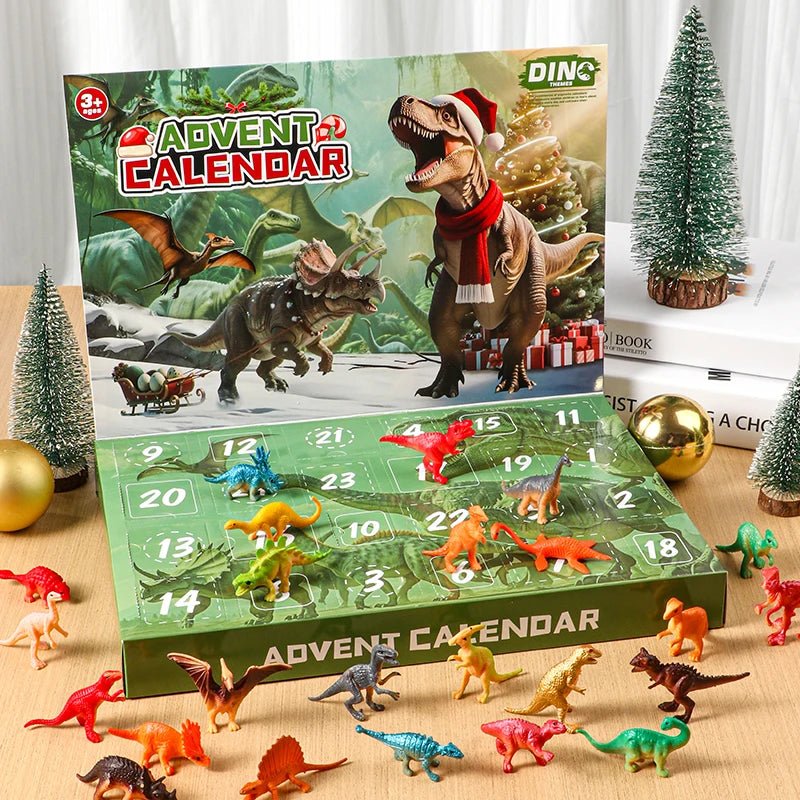 DINOQUEST 2025 – Christmas Countdown Calendar with 24 Dino Toys