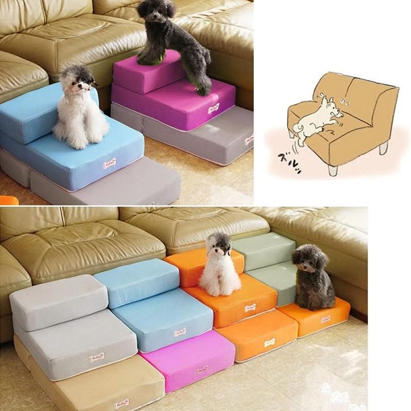 DOGSTEP PRO - Luxury dog steps for safe access to couch & bed