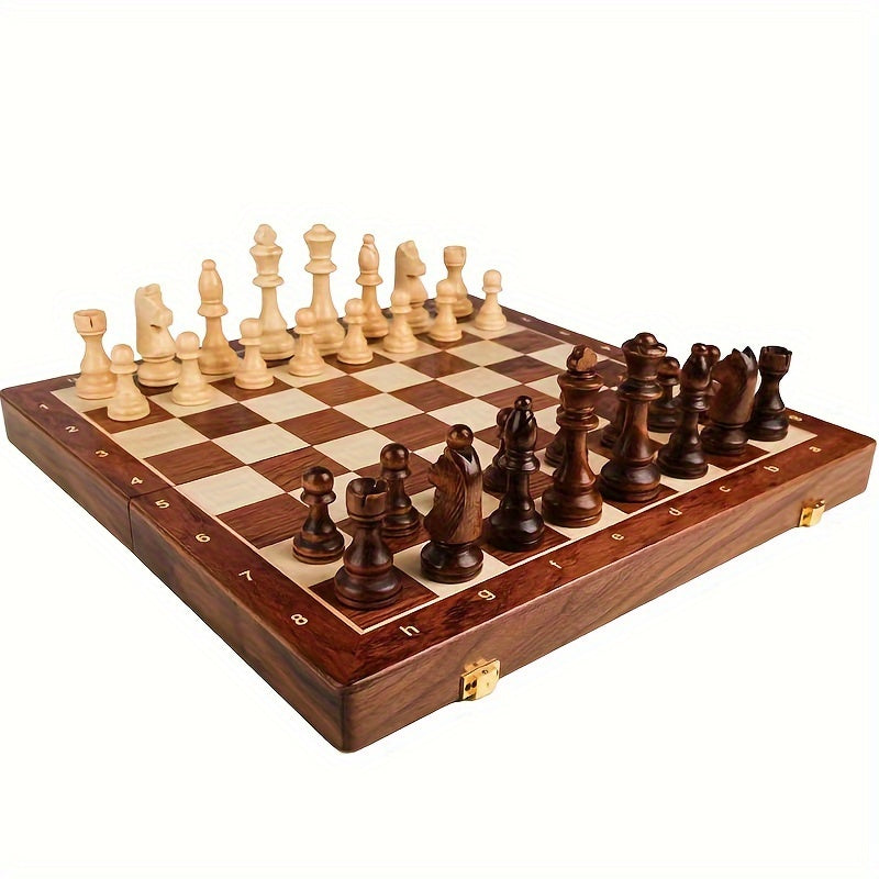 EchelonMaster Wooden Chess Set | Handmade Walnut Chessboard with Premium Game Pieces