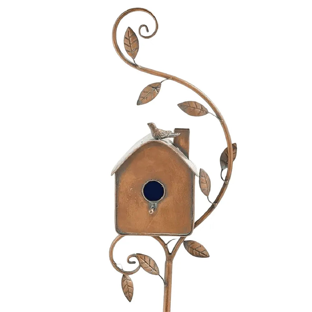 Elegant Birdhouse on a Post for Garden and Patio