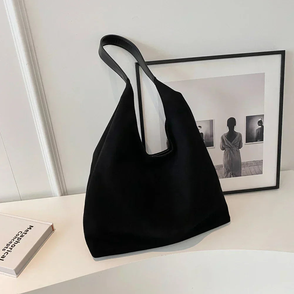 Elegant Suede Bag Soft Shape