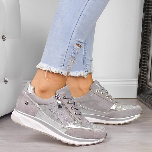 Eliana | Zip-Up Sneakers