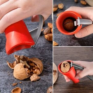 Ergonomic Nutcracker with Lever Mechanism – Robust Walnut & Hazelnut Opener