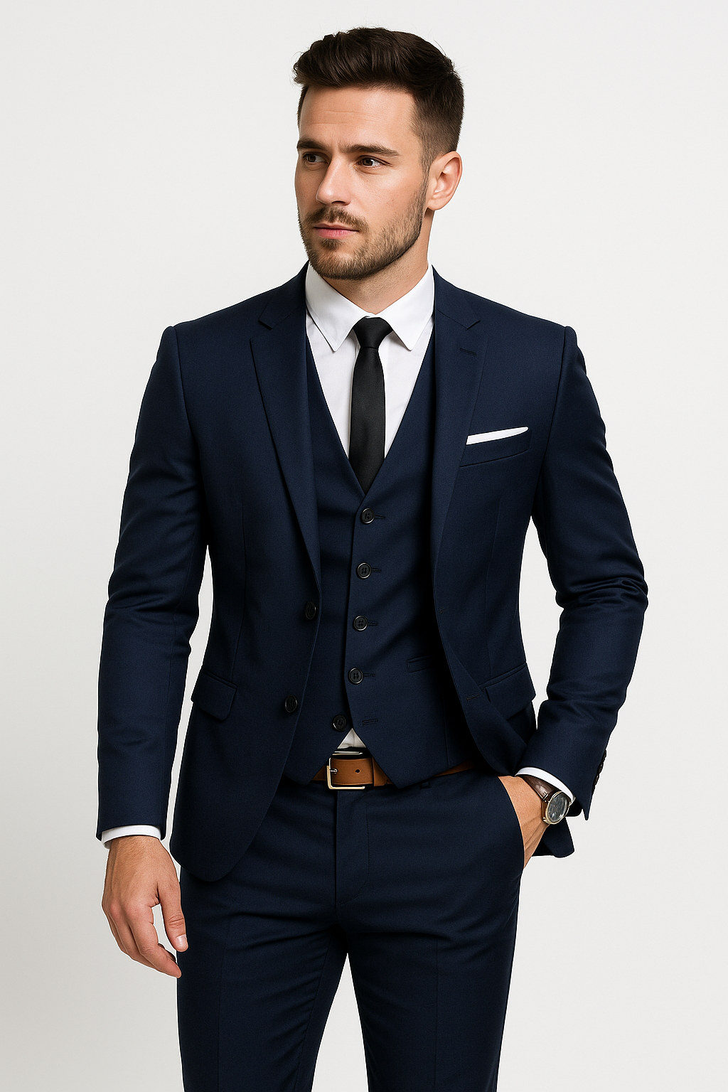 Evert | Men's three-piece set including blazer, waistcoat and trousers for festive and elegant autumn occasions