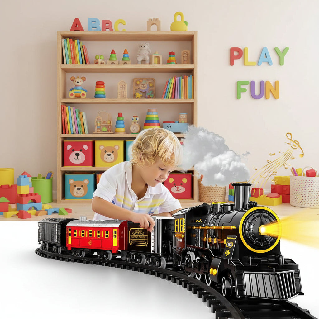 FESTITRAIN – Electric Christmas Train Set with Flexible Tracks