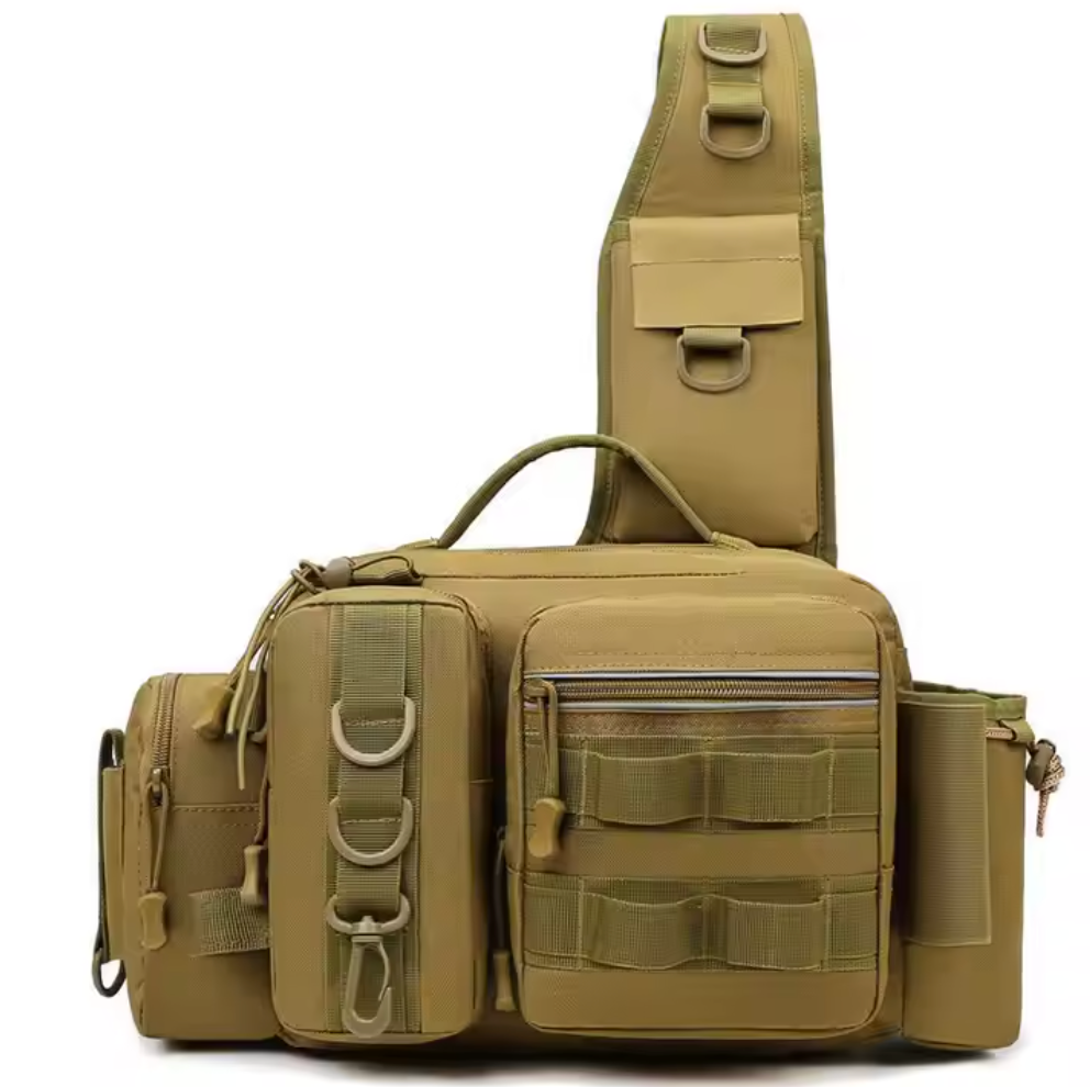 Fishing Bag with Shoulder & Waist Belt