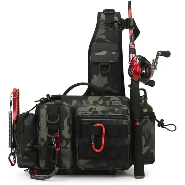Fishing Bag with Shoulder & Waist Belt
