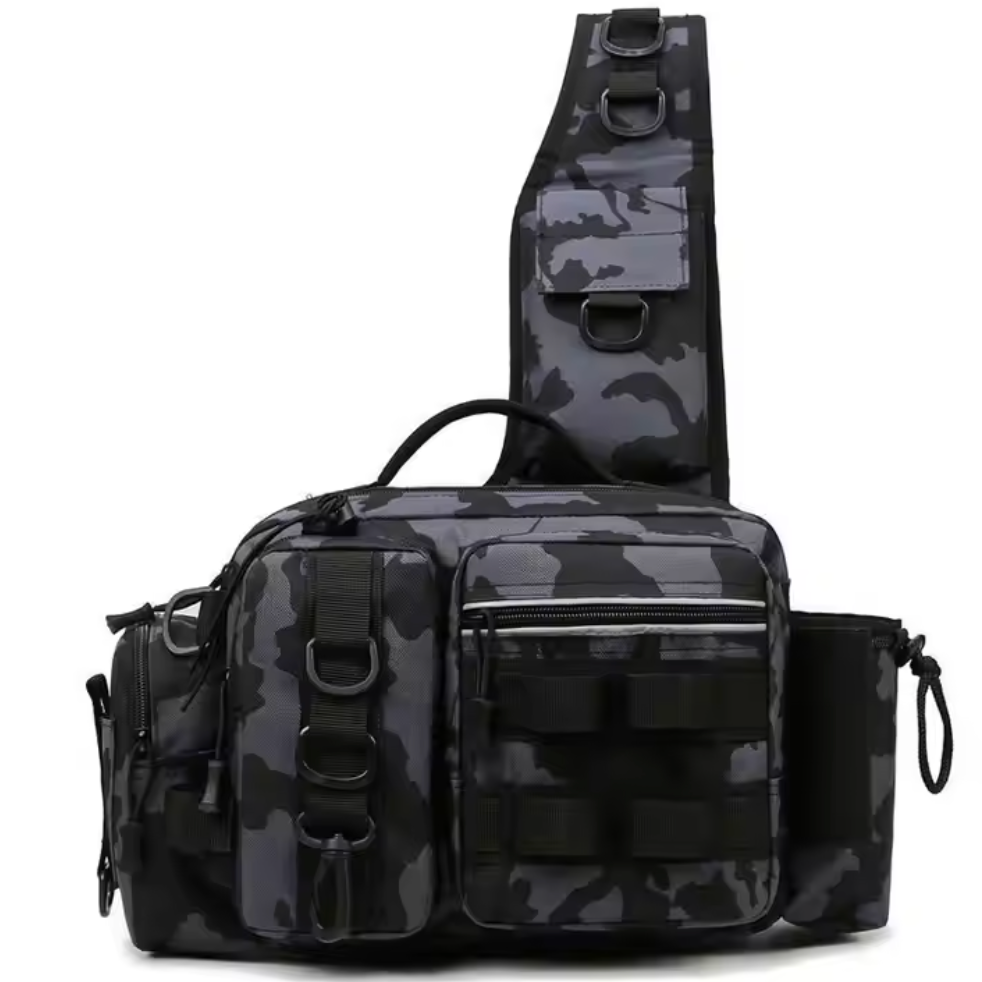 Fishing Bag with Shoulder & Waist Belt