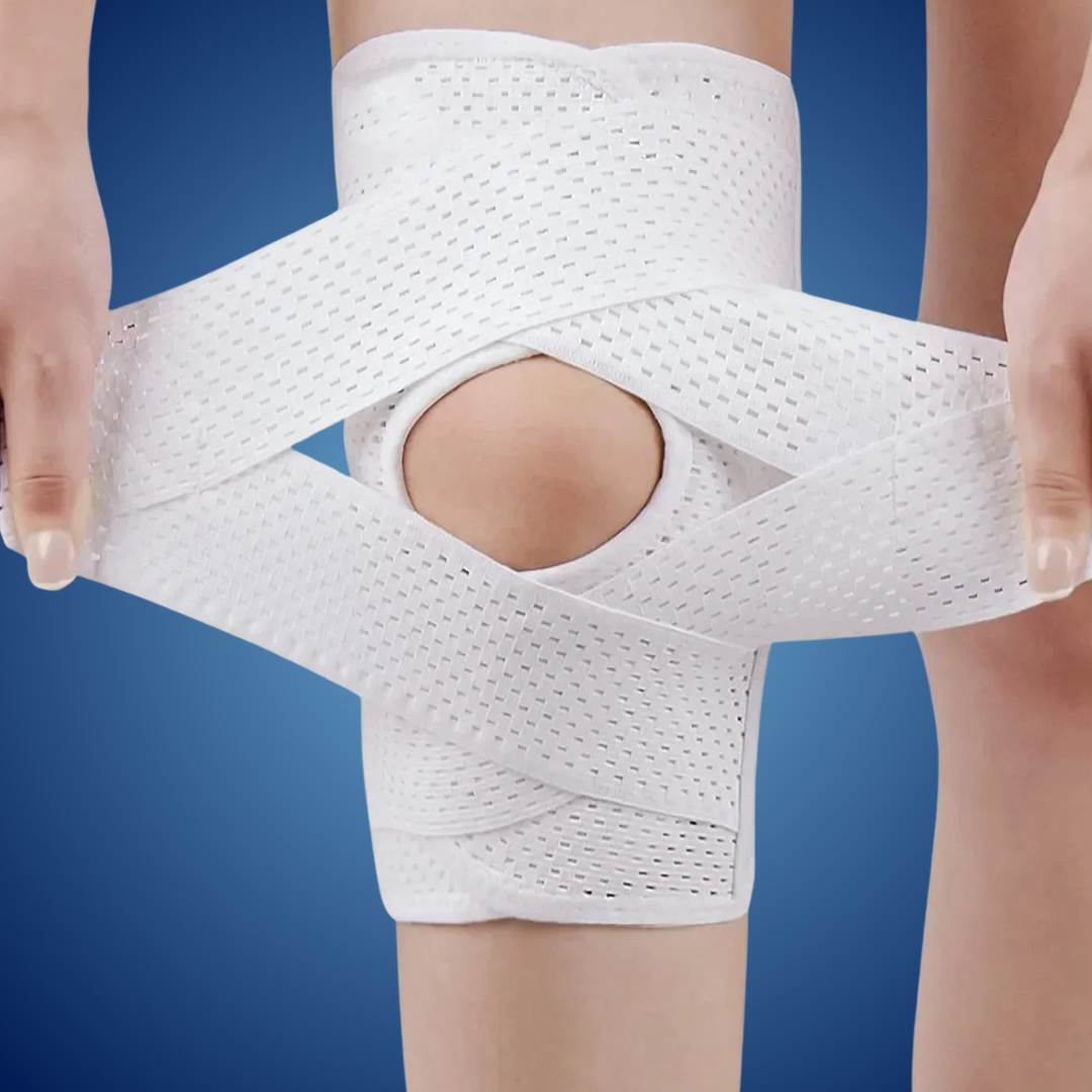 FlexGuard Knee Pads | with Support Compression Springs and Tension Strap - for Stability - Pain Relief and Protection Olvoria