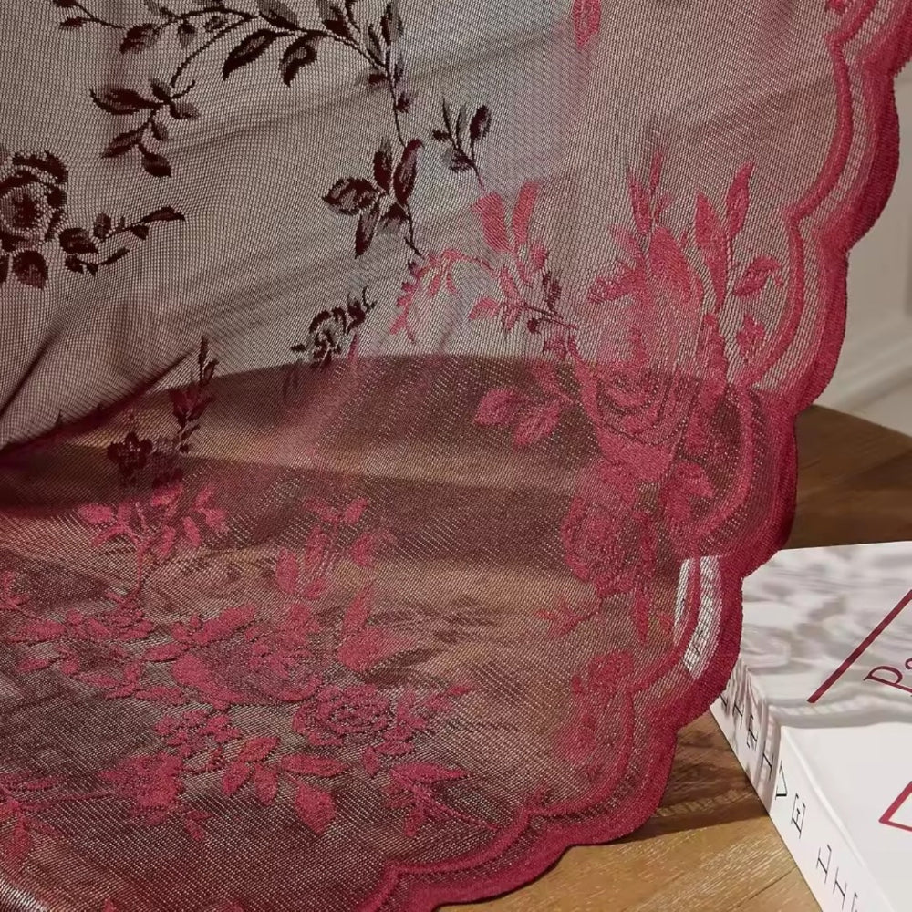 Floral Grace Sheer Curtains
