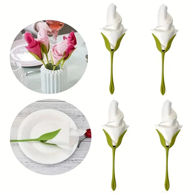 Florenza™ – Stylishly Roll Napkins into Flowers (2 Pieces)