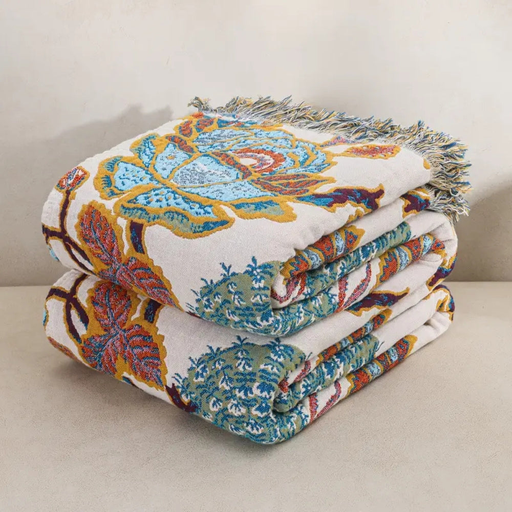 Floryn Garden-Inspired Reversible Blanket