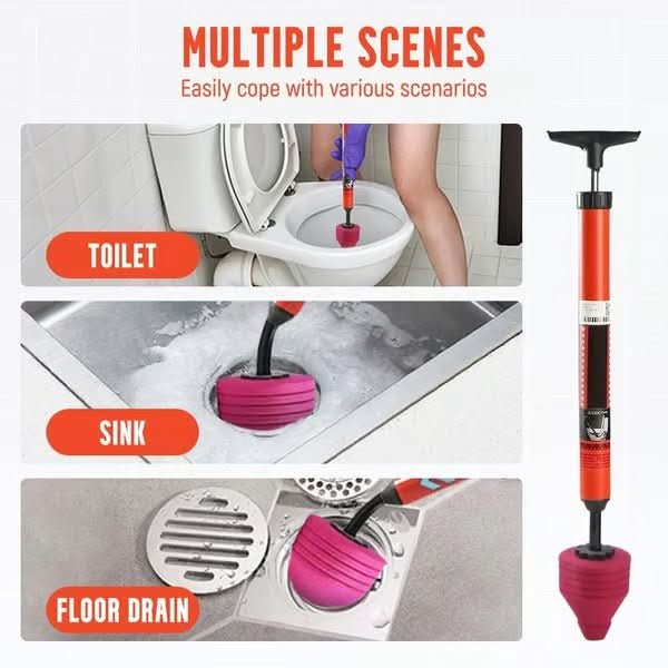 FLOWMAX – High-Pressure Toilet Plunger for Fast Clog Removal