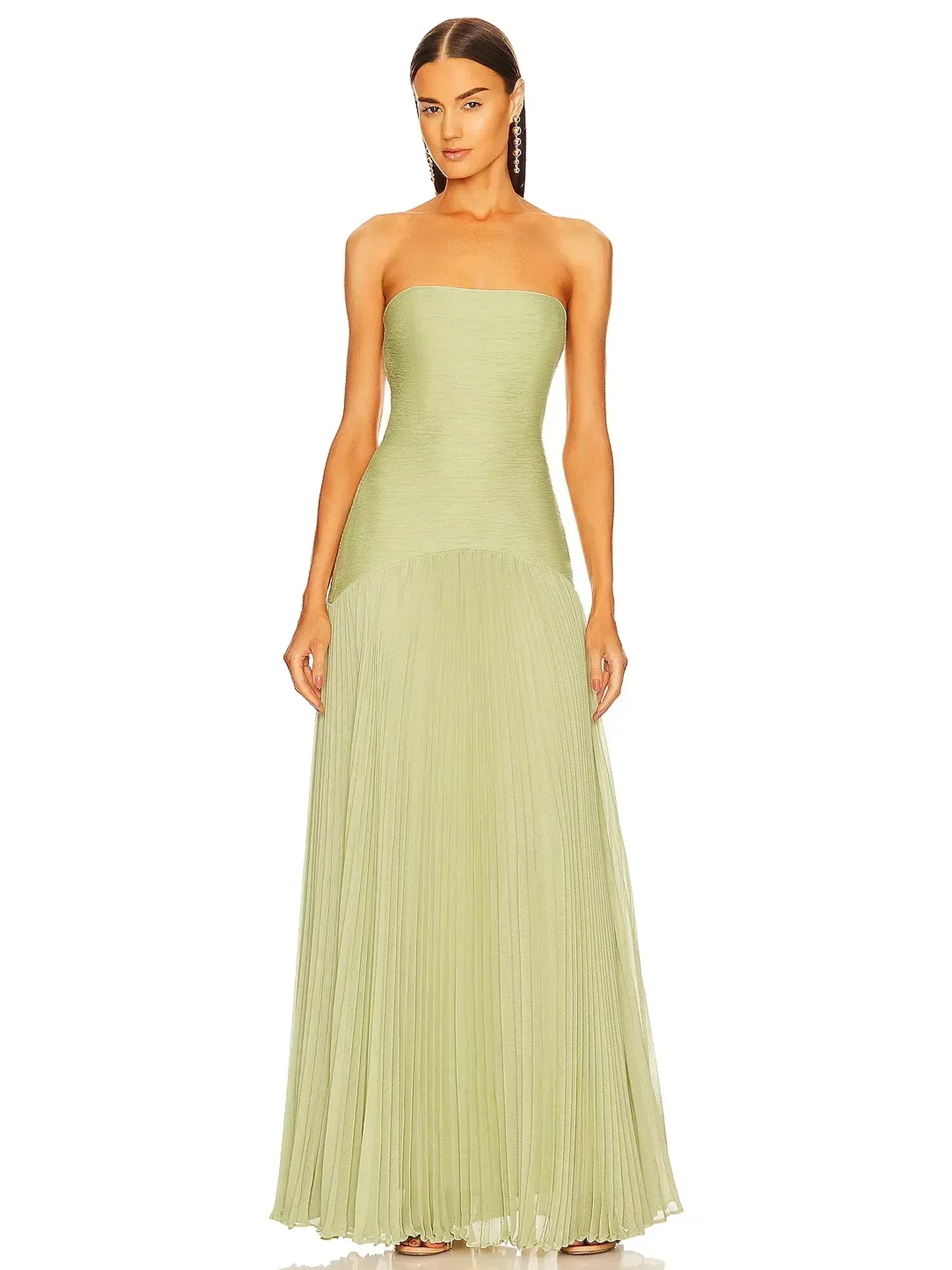 Flowy Green Long Dress