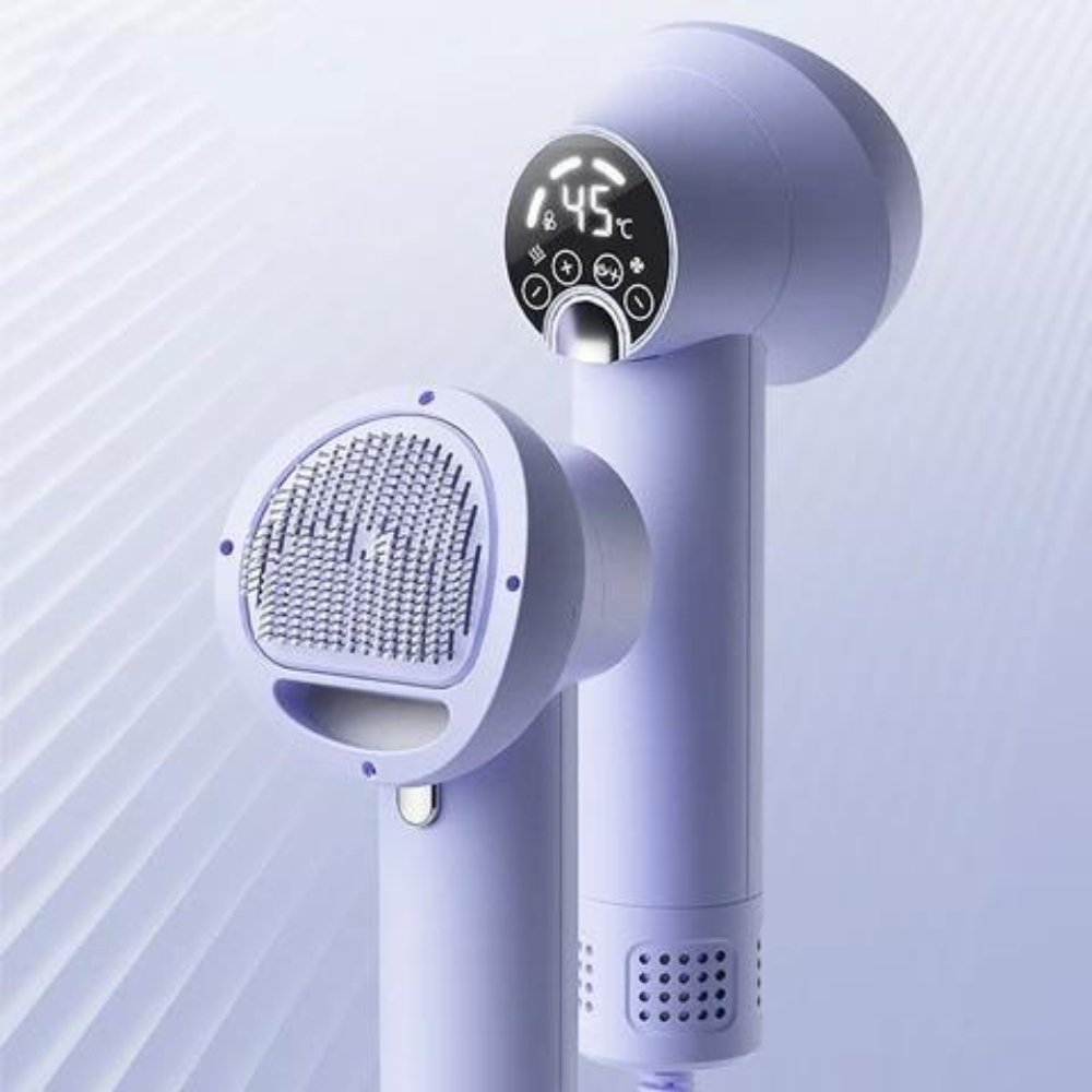 FluffDry • 2-in-1 Dog Hair Dryer & Brush