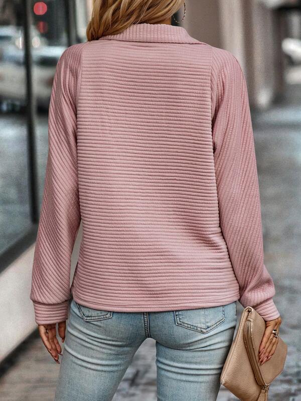 FrenchEmma - Elegant Women's Jumper with Zip for Autumn