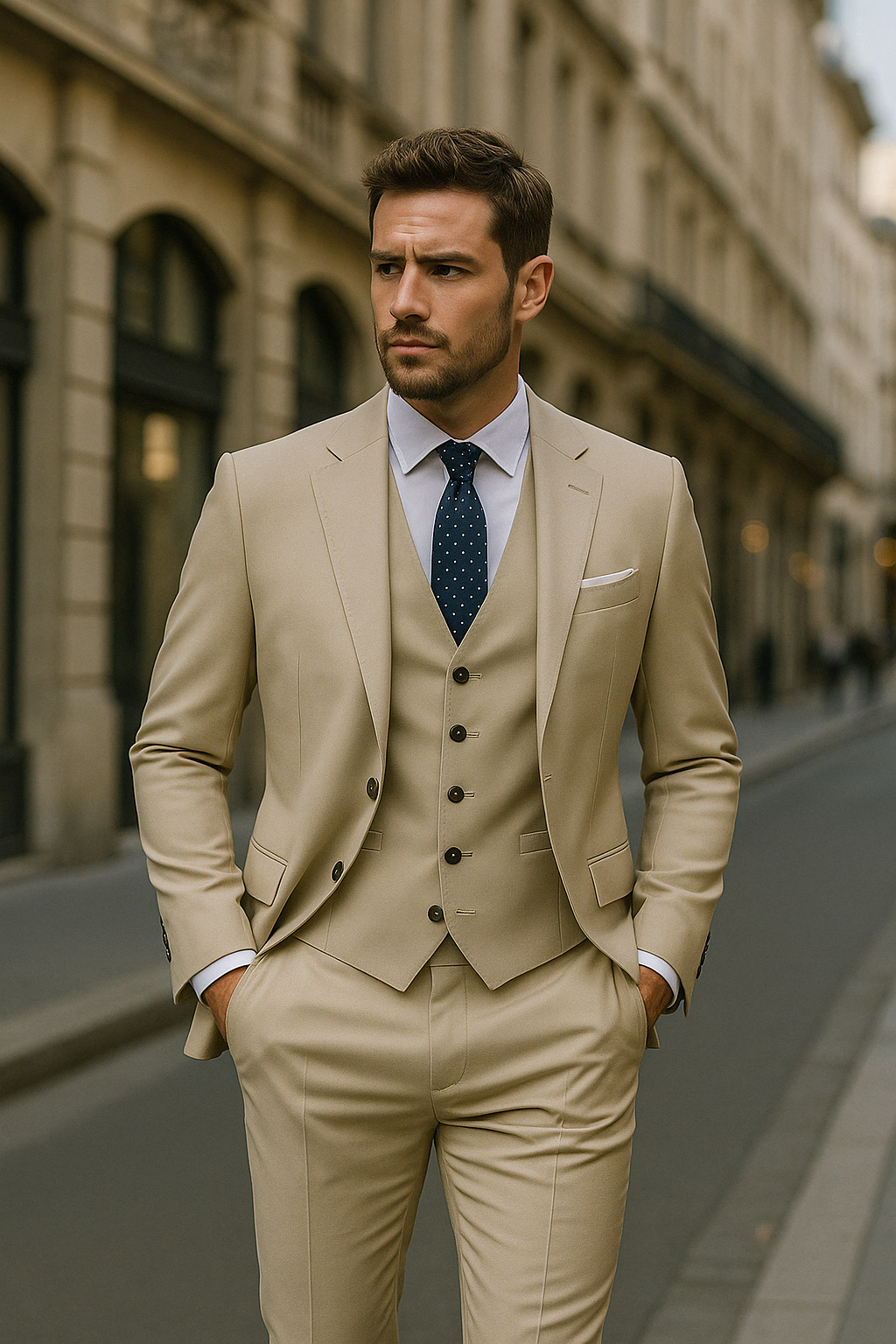 FrenchEric | Men's 3-piece Formal Suit Set | Elegant, Versatile & Comfortable | Fall Collection