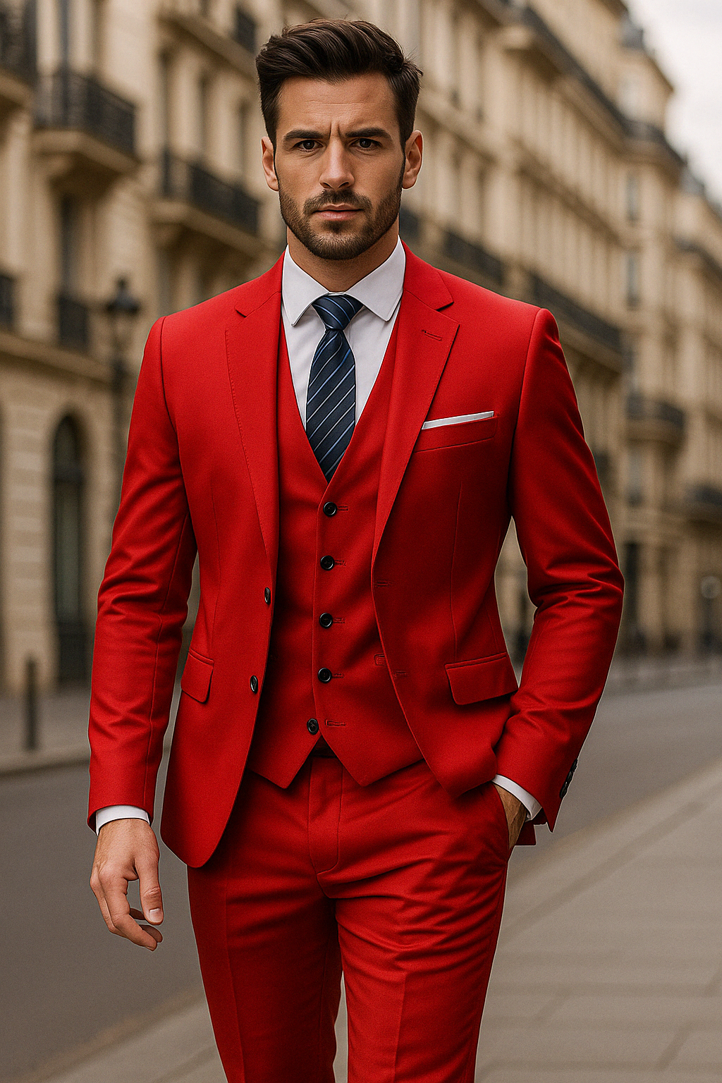 FrenchEric | Men's 3-piece Formal Suit Set | Elegant, Versatile & Comfortable | Fall Collection