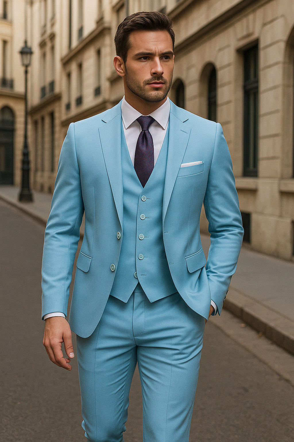 FrenchEric | Men's 3-piece Formal Suit Set | Elegant, Versatile & Comfortable | Fall Collection